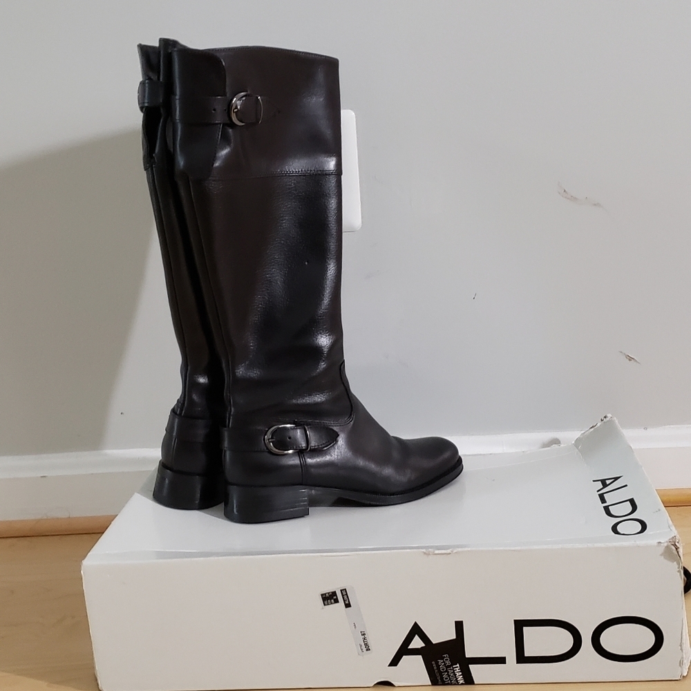 Women's 7.5 Black Aldo Borth Boots - Picture 3 of 6